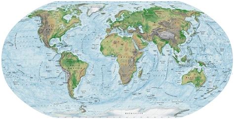 World Topographic Map Map Illustrations Political Maps Showing The