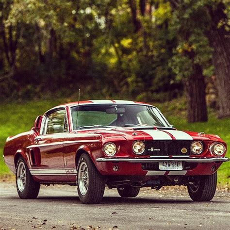 Blazing Red Classic 1967 ⚡⚡shelby Mustang Gt 500⚡⚡ Celebrating
