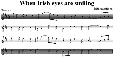 When Irish Eyes Are Smiling Free Sheet Music