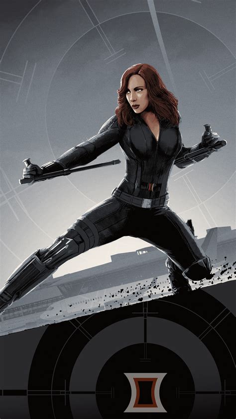 X Black Widow Captain America Civil War Hd Artwork Superheroes For Iphone