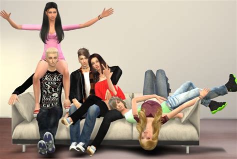 Sofa Group Pose At Chaleara´s Sims 4 Poses Sims 4 Updates Sims 4