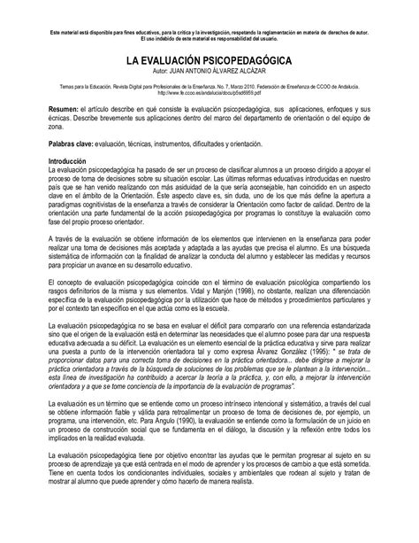 Calaméo Evaluacion Psicopedagogica