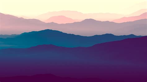Download 3840x2400 Wallpaper Mountains Landscape Purple