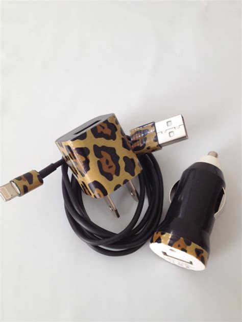 Cheetah I Phone 44si Phone 5 Charger Customized For You 3 In 1 Charger