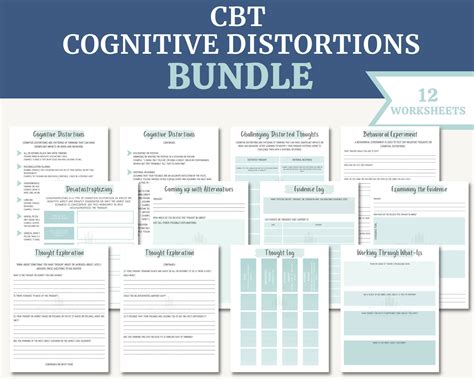 Cbt Cognitive Distortions Bundle