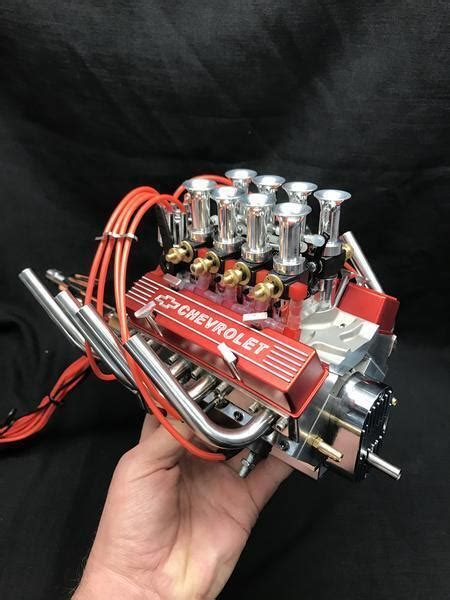 Buy Quarter Scale V8 Engine 14 Scale V8 Nitro Powered 8 Carburetor