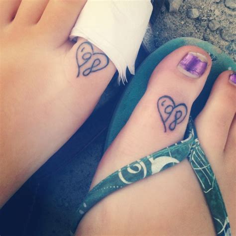 Friend Tattoos Friendship Tattoos On Feet For Girls Best Friends