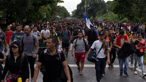 A Caravan Of Migrants Set Off Toward Us During Americas Summit The
