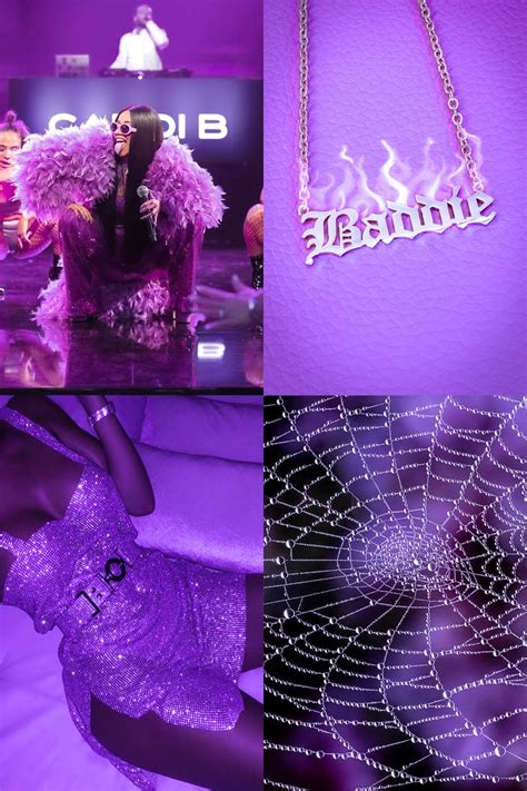 Boujee Purple Aesthetic Photo Collage Kit Euphoria Wall Etsy