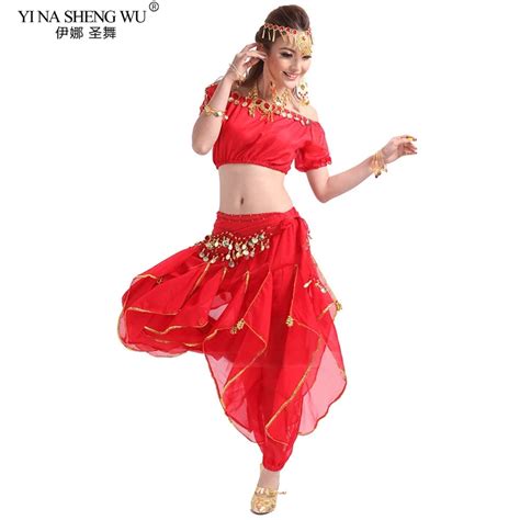 Belly Dance Costume Sets Newest Belly Dance Permance Suit India Tribal Belly Dance Wear Women