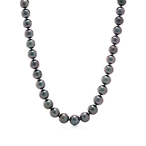 Tiffany And Co Pearl Necklace Black Pearl Jewelry Tahitian Pearls
