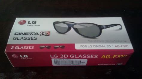 Lg Cinema 3d Glasses Ag F310 2012 New Model 2 Pairs Black
