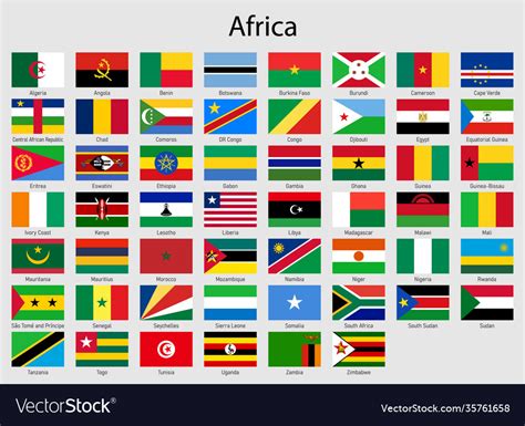 Set Of Flags Of African Countries Flags Of Africa Vector Image Porn