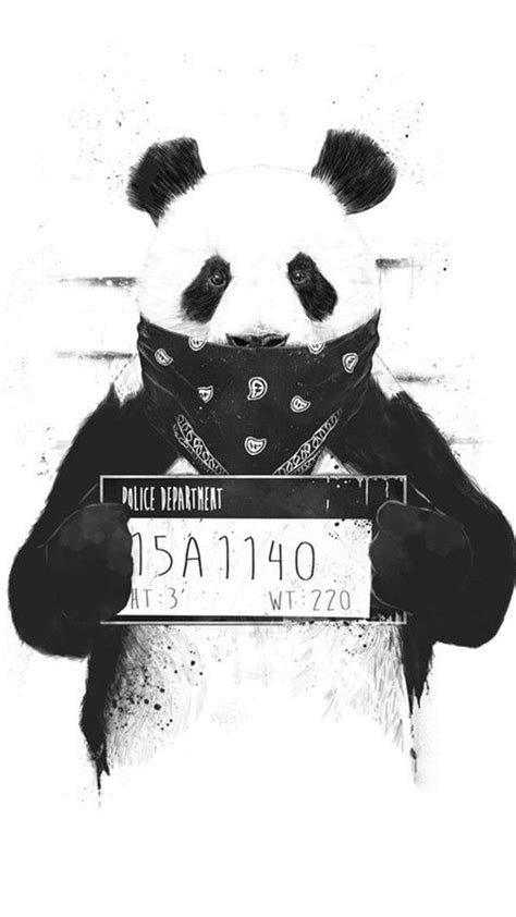 Panda Thug Panda Art Panda Artwork Panda Tattoo