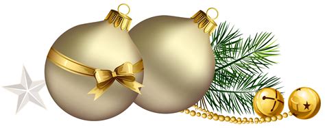 Golden Christmas Ball Png Clipart Png Mart