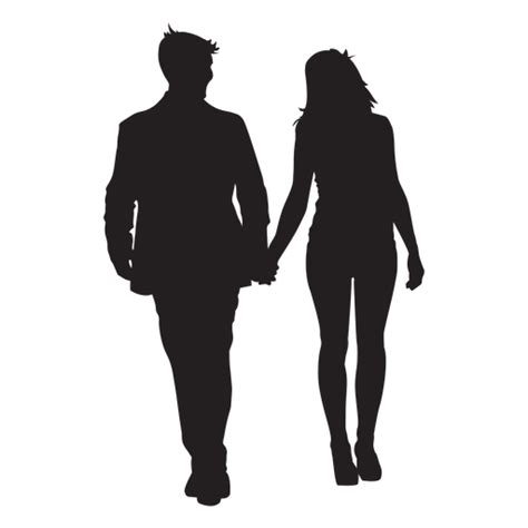 ✓ free for commercial use ✓ high quality images. Couple holding hands silhouette - Transparent PNG & SVG ...