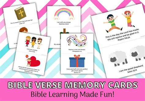 Printable Bible Verse Memory Cards For Kids Mindy Jones Blog