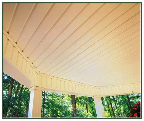 Patio Vinyl Soffit Ceiling The Oak House Projectrenewing A Porch