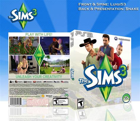 Viewing Full Size The Sims 3 Box Cover