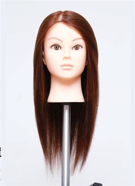 Tete Pour Perruque16female Real Hair Mannequin Makeup Practice Hairdressing Headm00617 Hair