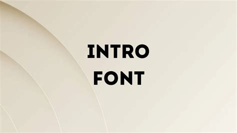 Intro Font Free Download Free Download Cofonts