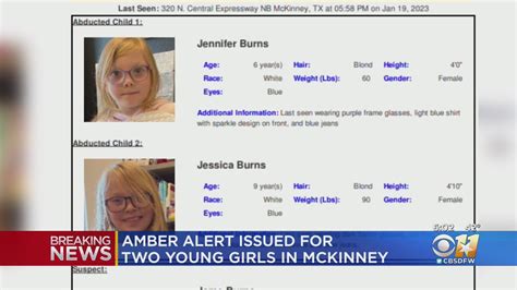 Amber Alert Issued For Missing Mckinney Sisters Jennifer And Jessica