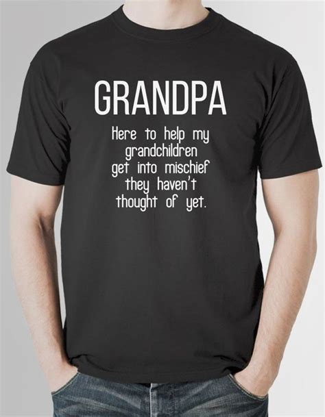 Funny Grandpa Shirt Grandad Ts Grandfather Shirt Fathers Etsy Grandpa Tshirts Funny