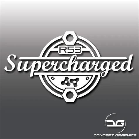 Mini Cooper S Bmw Jcw Gp R53 Supercharger Pulley Euro Car Vinyl Decal