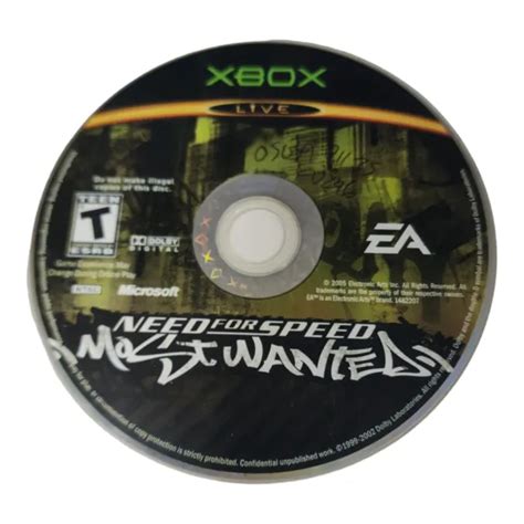 NEED FOR SPEED Most Wanted Microsoft Xbox Disc Only EUR PicClick FR