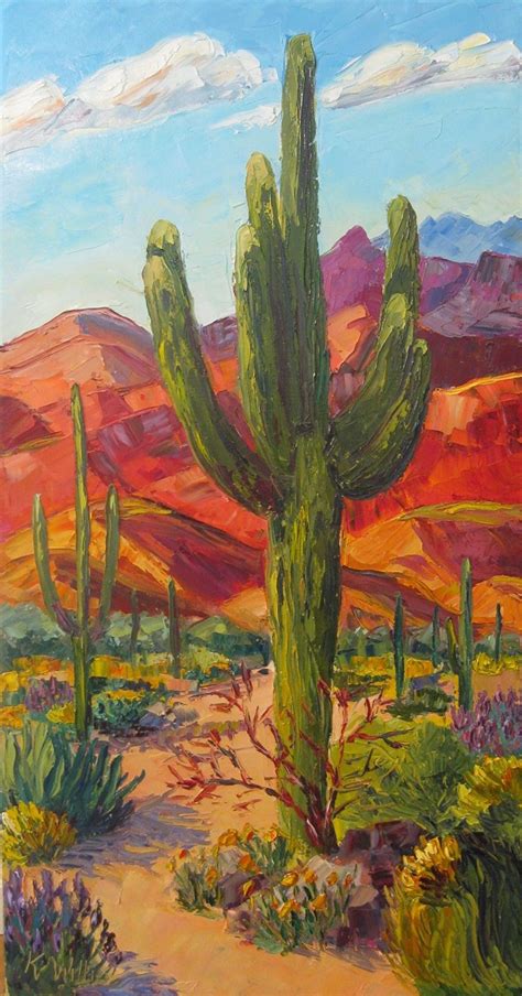 Southwest Desert Landscape Paintings Corinne Haas