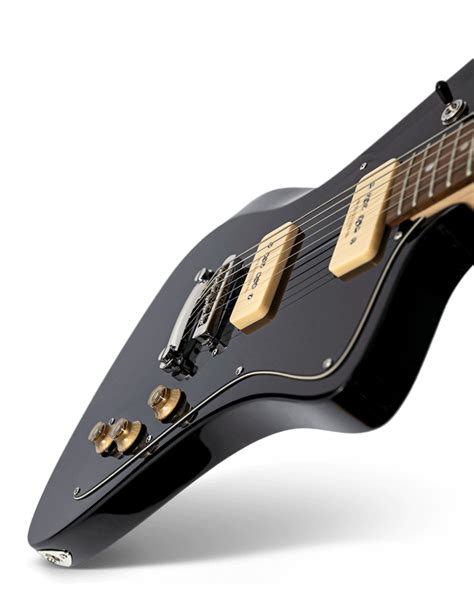 Baum Vega Series Wingman Electric Guitar In Pure Black Plain
