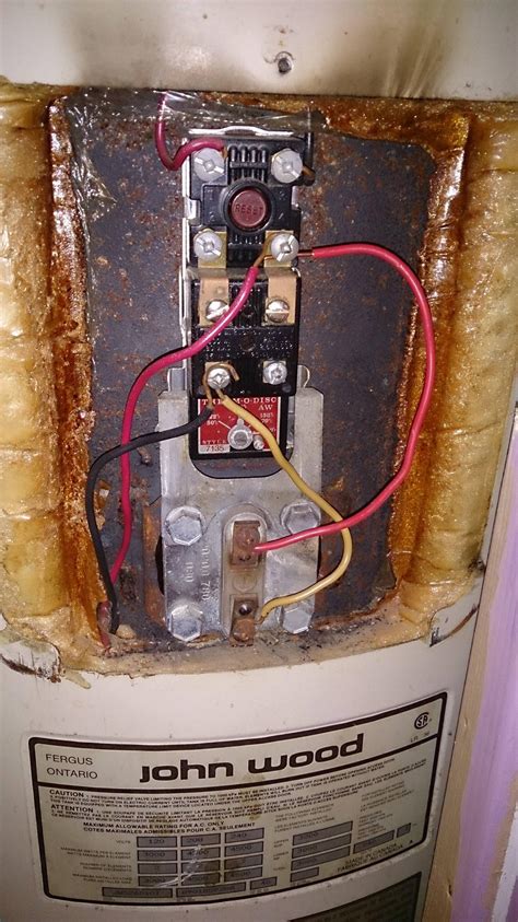 The color of wire r is usually red and c is black. electrical - Is this electric water heater wiring correct ...