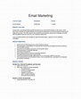 Marketing Email Template Sample
