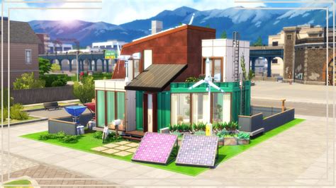 🌿 Building A Super Eco House In The Sims 4 Speed Build Youtube