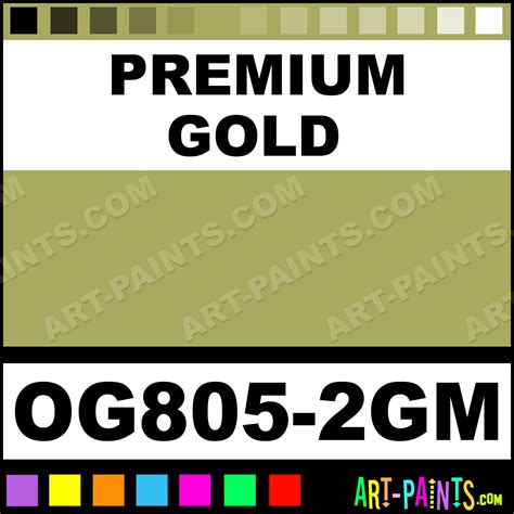 Premium Gold Overglazes Ceramic Paints - OG805-2GM - Premium Gold Paint, Premium Gold Color 