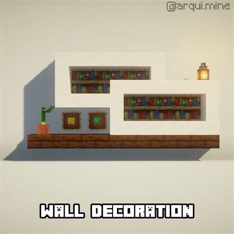 An Image Of A Wall Decoration With Bookshelves