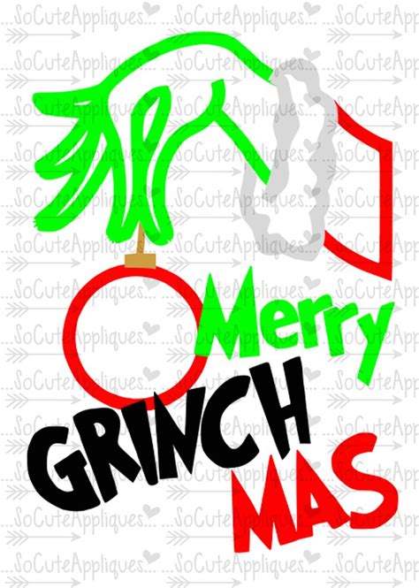 Merry Grinchmas SVG | Vinyl projects, Christmas crafts, Christmas svg