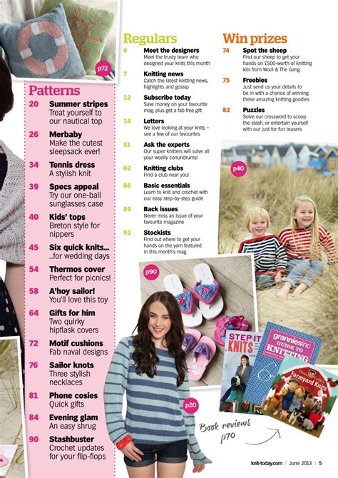 Knit Today Magazine June 2013 Subscriptions Pocketmags