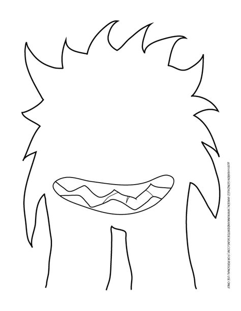 10 Monster Cut Out Template Template Free Download
