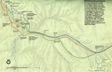 Maps Of Little Bighorn Battle Little Bighorn History Alliance