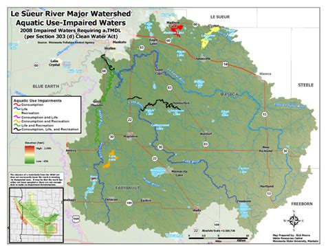 Minnesota River Basin Impaired Waters By Watershed Minnesota River
