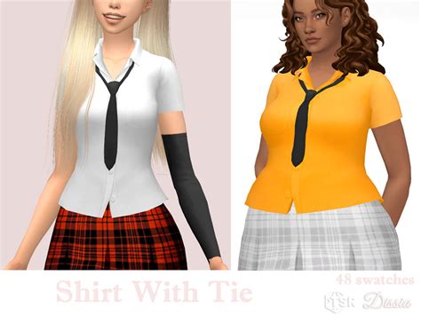 The Sims Resource Shirt With Tie