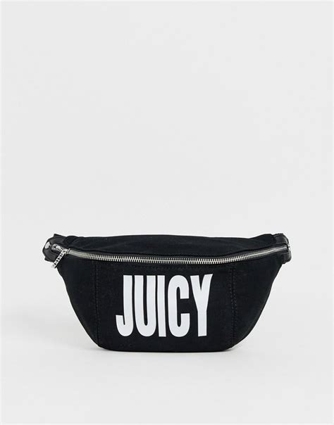 Juicy Couture Logo Fanny Pack In Black Lyst