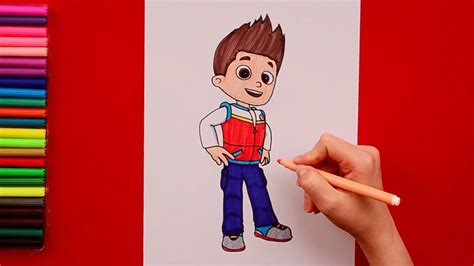 How To Draw Ryder Paw Patrol Characters