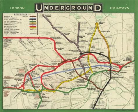 C London Underground Map Of Electric Railways Tube Map Sexiz Pix