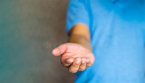 Close Up Of Mans Hand Showing Stock Photo Image Of Business Finger