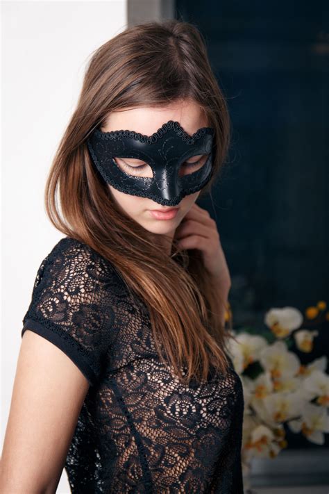 Rebeka Ruby Model Brunette Women Mask The Life Erotic See Through