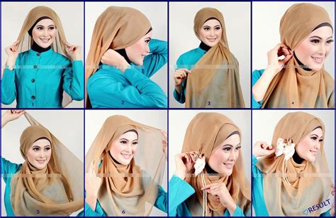 20 Foto Tutorial Hijab Segi Empat Hana Untuk Anda Tutorial Hijab