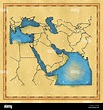 Mapa antiguo de oriente medio Fotografía de stock - Alamy