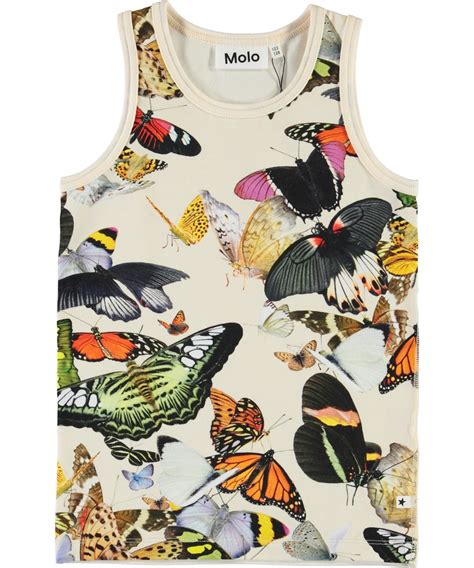 Joshlyn Papillon Organic Vest With Butterflies Molo